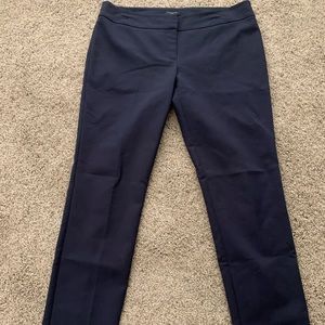 Ann Taylor Navy Modern Petite Dress Pants